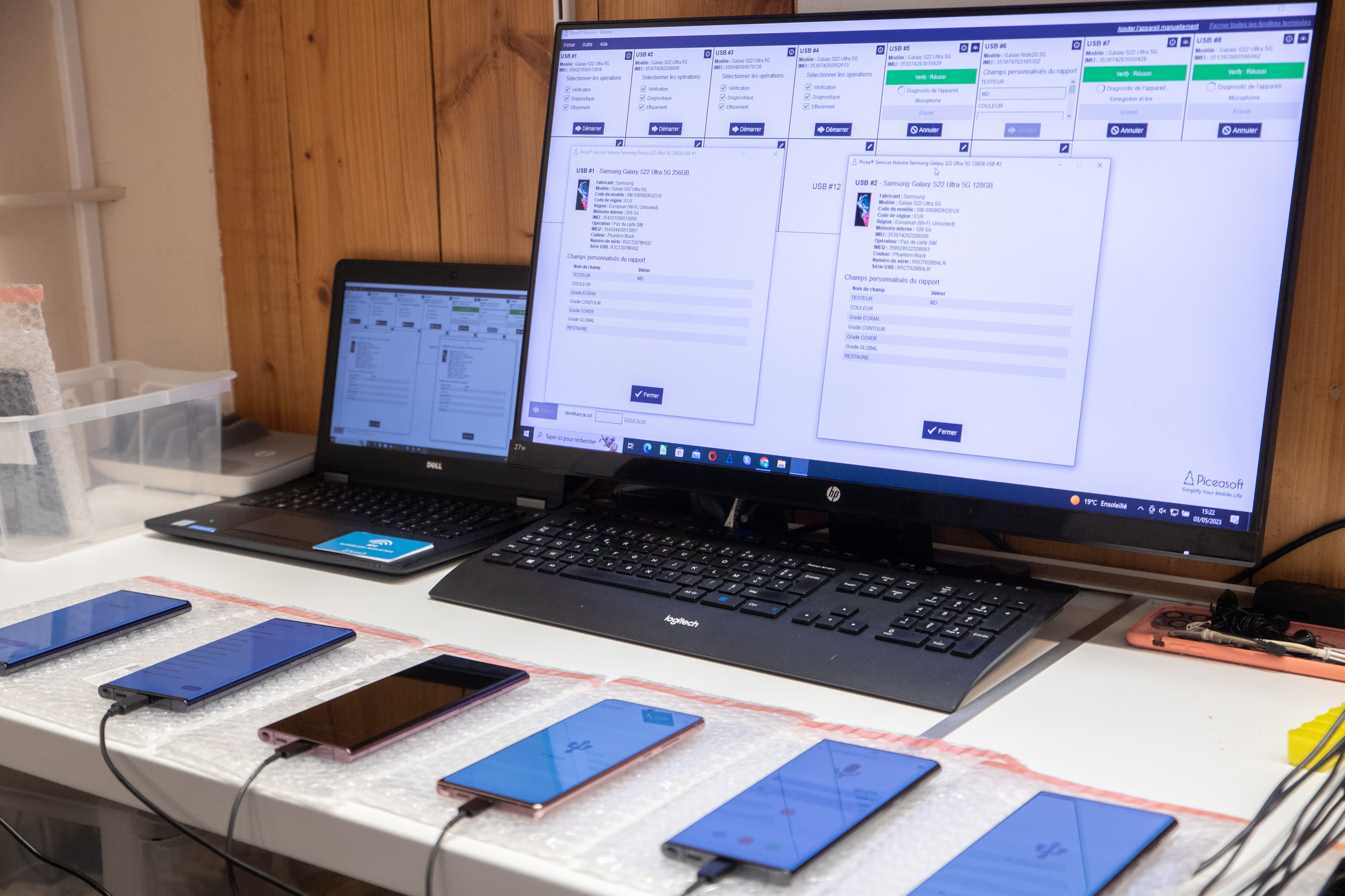 Un iPhone ou un Samsung mobiles et la sécurité en entreprise