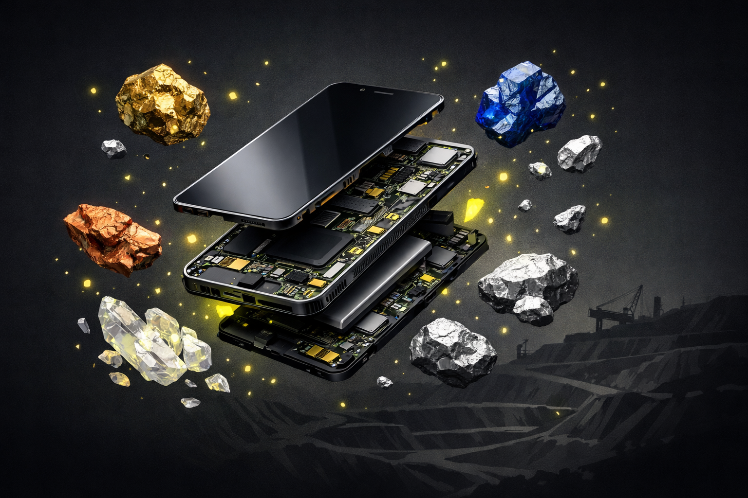 Votre smartphone pèse 170 grammes. Sa fabrication en a coûté 60 kilos.