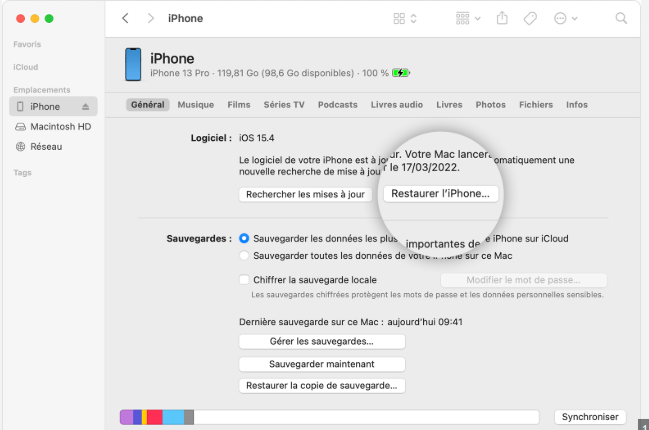 Comment et pourquoi restaurer le logciel de son iPhone à la maison ? — visuel complémentaire